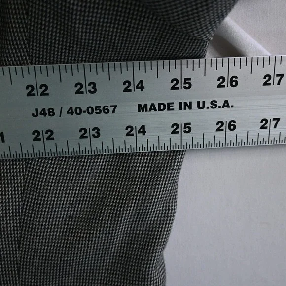 Lauren Ralph Lauren 46R Gray Nailshead Mens Blazer Sport Coat Jacket